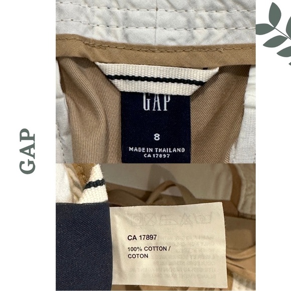🛍️3/$40 GAP Women’s Classic Khaki Chino Shorts | Mid Rise Cotton Stretch Size 8 - Picture 5 of 6